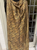 Antique Hand Woven Indian Gold Lame Shawl / Scarf