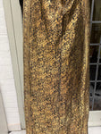 Antique Hand Woven Indian Gold Lame Shawl / Scarf