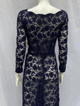 Vintage 1920s Maxi Blue Lace dress