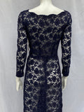 Vintage 1920s Maxi Blue Lace dress