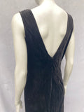 Vintage 1930s Bias Cut Velvet Silk Dress