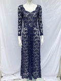 Vintage 1920s Maxi Blue Lace dress