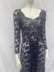 Vintage 1920s Maxi Blue Lace dress