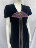 Vintage 1920s Egyptian Revival Dress with Pharaoh Beading