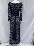 Vintage 1920s Maxi Blue Lace dress