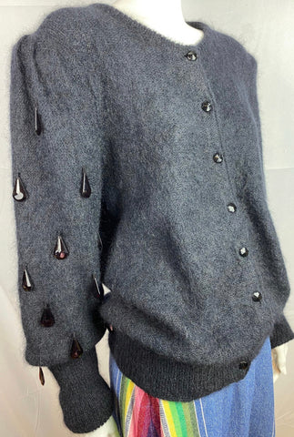 Vintage Yves Saint Laurent Tricot Mohair Cardigan