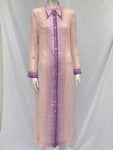 Colin Glascoe Gauze Cotton Pink Caftan Dress