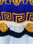Vintage Men’s silk shirt with Sun King / Medusa Head Print