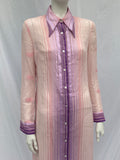 Colin Glascoe Gauze Cotton Pink Caftan Dress