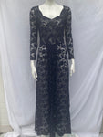 Vintage 1920s Maxi Blue Lace dress