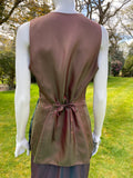 Green Crushed Velvet Waistcoat