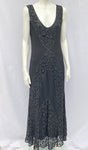 1930s Bias Cut Lace and Silk Dress