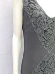 1930s Bias Cut Lace and Silk Dress