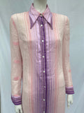 Colin Glascoe Gauze Cotton Pink Caftan Dress
