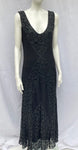 1930s Bias Cut Lace and Silk Dress