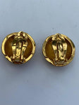 D’Orlan Gold Plated Clip On Earrings With Crystals