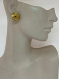 D’Orlan Gold Plated Clip On Earrings With Crystals