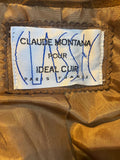 Claude Montana Pour Ideal Cuir Vintage 1980's Suede Jacket