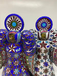 Vintage Cloisonné Enamelled Angels | Possibly Russian