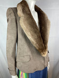 Cojana Vintage Jacket With Real Fur Collar