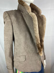 Cojana Vintage Jacket With Real Fur Collar
