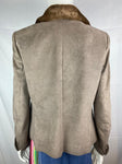 Cojana Vintage Jacket With Real Fur Collar