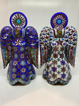 Vintage Cloisonné Enamelled Angels | Possibly Russian
