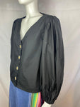 Vintage Yves Saint Laurent Top With Balloon Sleeves