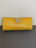 Vintage RODO Straw Wicker Clutch Bag