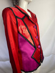 Vintage Yves Saint Laurent Red Pink Sequinned Jacket