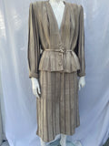 Vintage Hettabretz Suede Skirt Suit