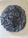 Vintage 1950s Black Gathered Beret Hat