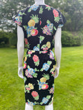 Ungaro Solo Donna Black Floral Dress