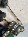 Vintage Louis Rousselet France Glass and Galalith necklace.
