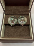 Vintage Christian Dior Black Pearl Clip-Ons Earrings