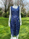 Rare Vintage Italian Crochet Raffia Wiggle Dress
