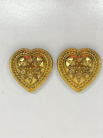 Vintage Butler& Wilson Hearts Clip-On Eaarings