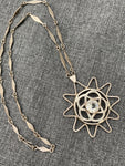 Neo Classical Open Back Bezel Crystal Necklace