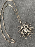 Neo Classical Open Back Bezel Crystal Necklace