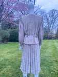 Vintage Hettabretz Suede Skirt Suit
