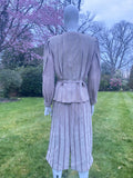 Vintage Hettabretz Suede Skirt Suit