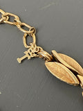 Vintage Trifari Gold Metal Necklace