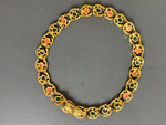 Vintage Faux Coral and Emerald Necklace