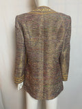 Ches Pritchard Couture Gold Lame and Pink Jacket