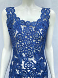 Rare Vintage Italian Crochet Raffia Wiggle Dress