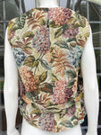 Vintage Tapestry Floral Hydrangea Waistcoat