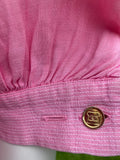 Vintage Chanel Pink Linen Shirt