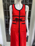 Gerald McCann MOD maxi red dress