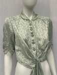Vintage 1920s “Eau de Nil” blouse