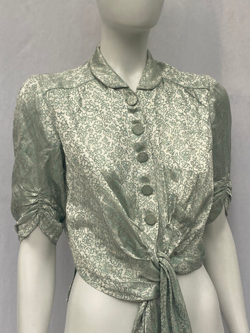 Vintage 1920s “Eau de Nil” blouse